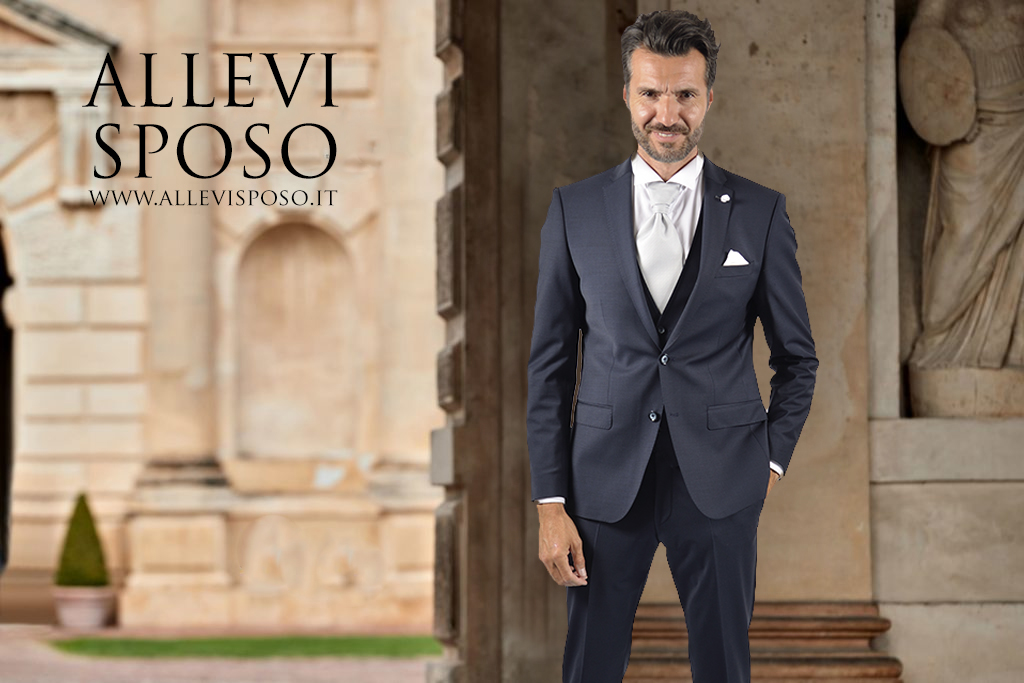 Completo classico tre pezzi taglia forte Allevi Sposo